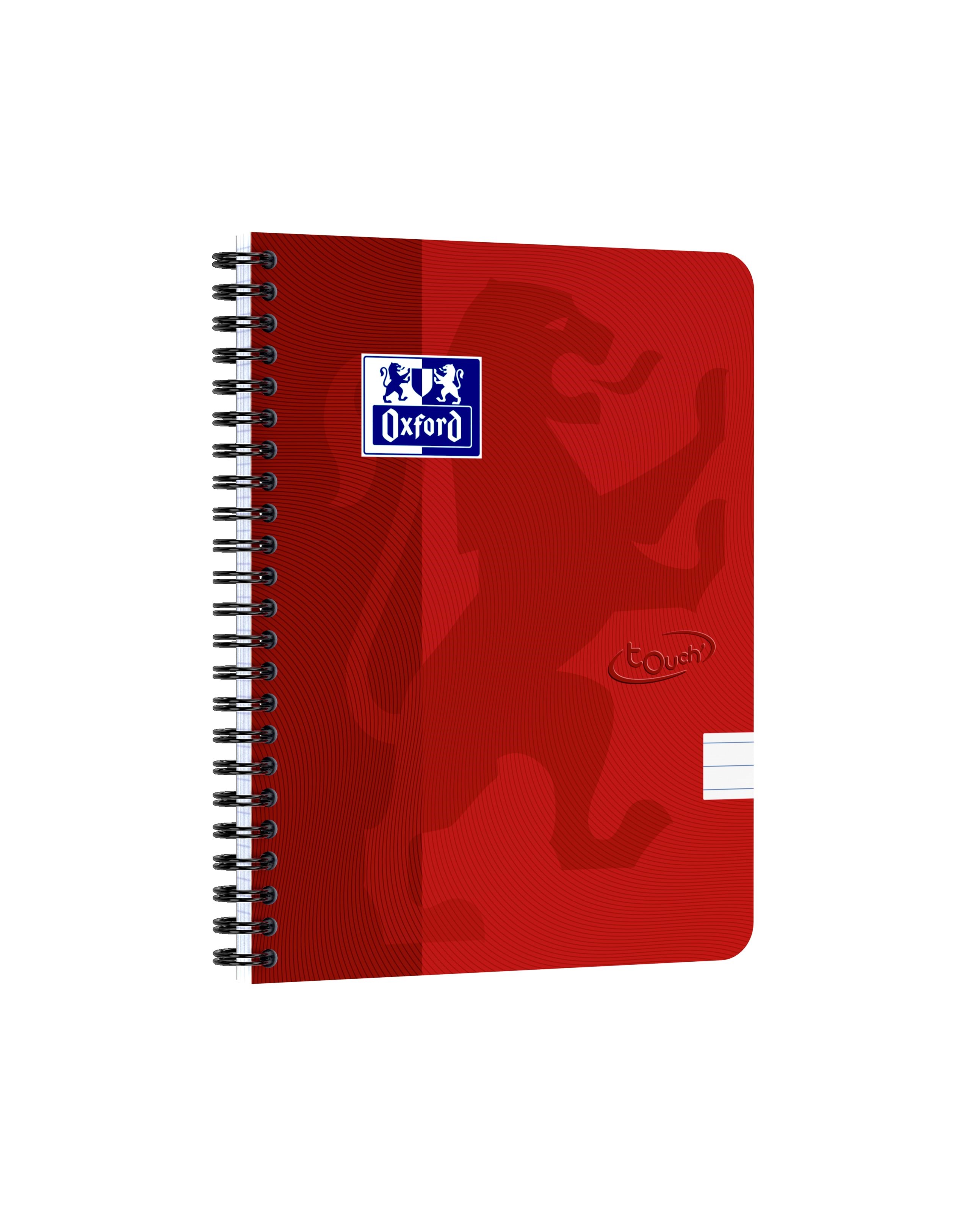Oxford Touch Notebook A5 ruled 7 mm soft touch cover twin-wire 180 pages Notesbog 400103999