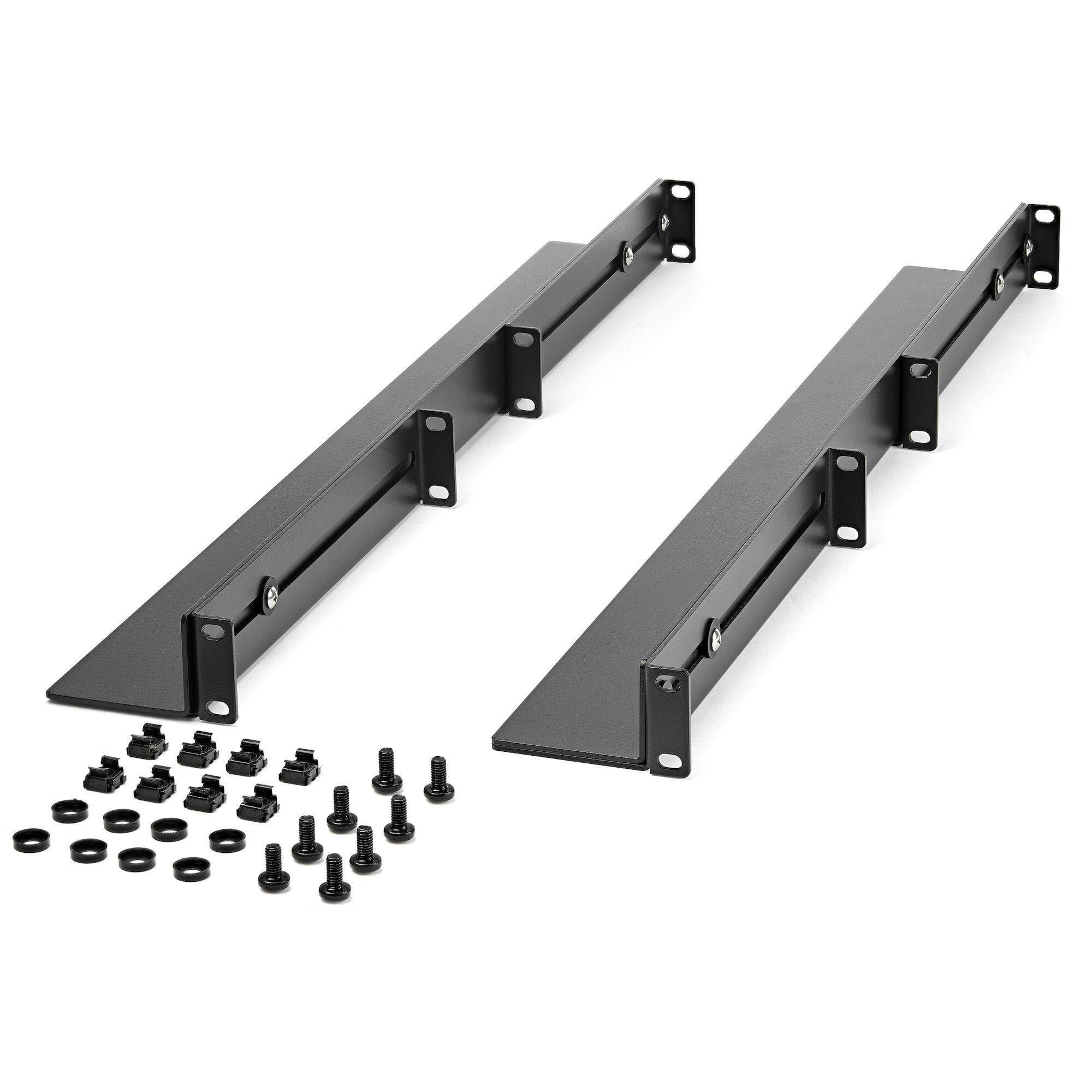 StarTech.com UNIRAILS1UB - 1U - Adjustable Rack Rails Rackskab