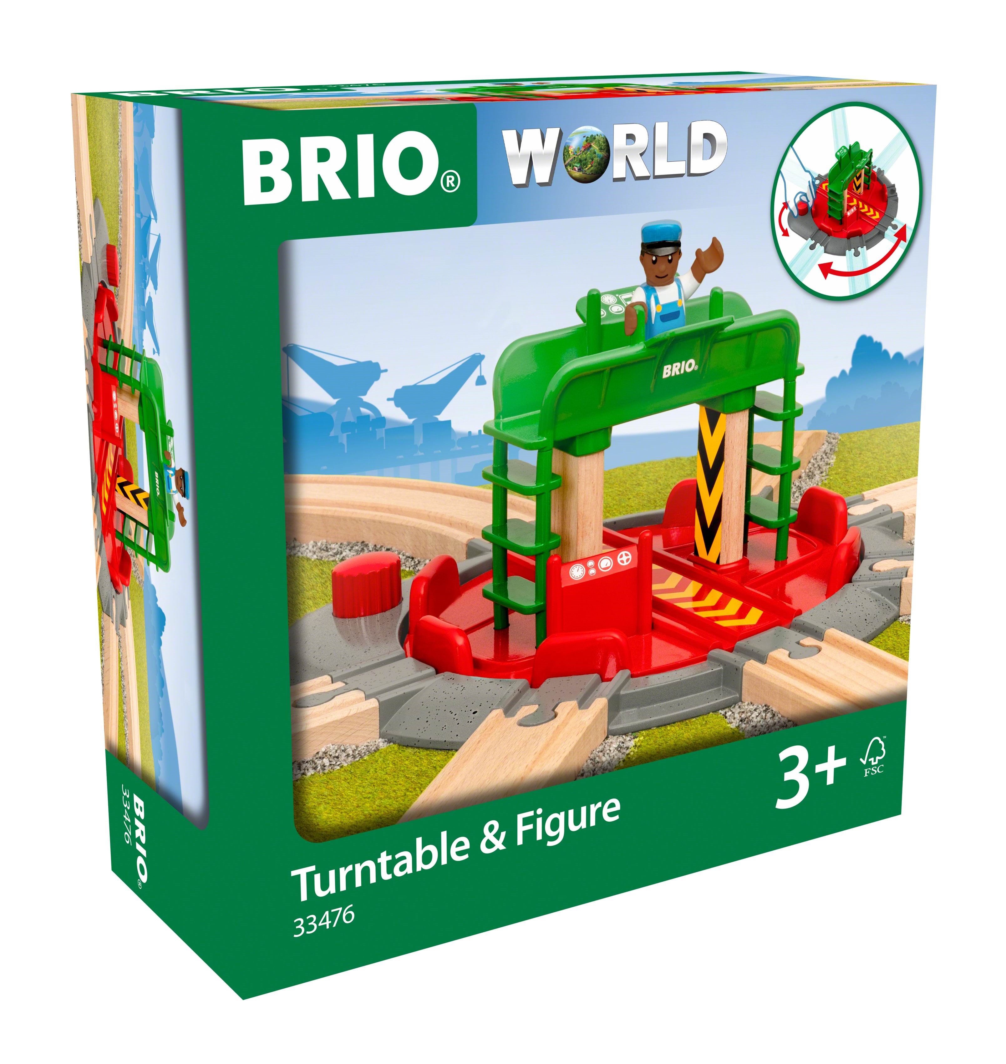 Brio 33476 Drejeskive og figur Brio Tog