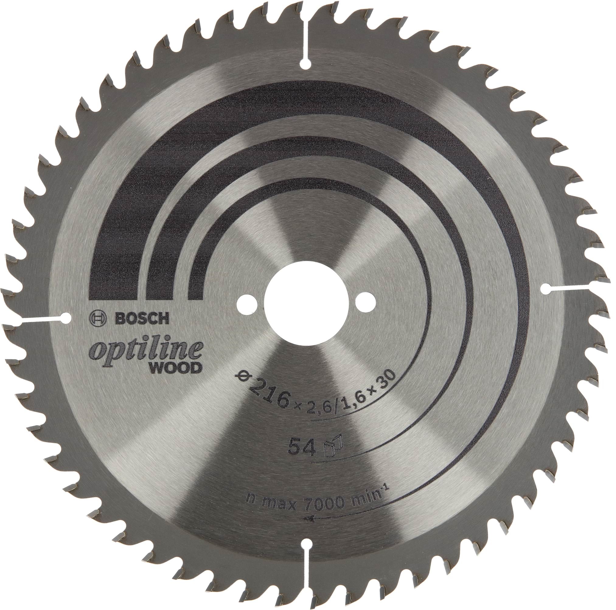 Bosch Optiline Wood rundsavsklinge 216x2,6/1,6x30 T54 Rundsav 2608838411
