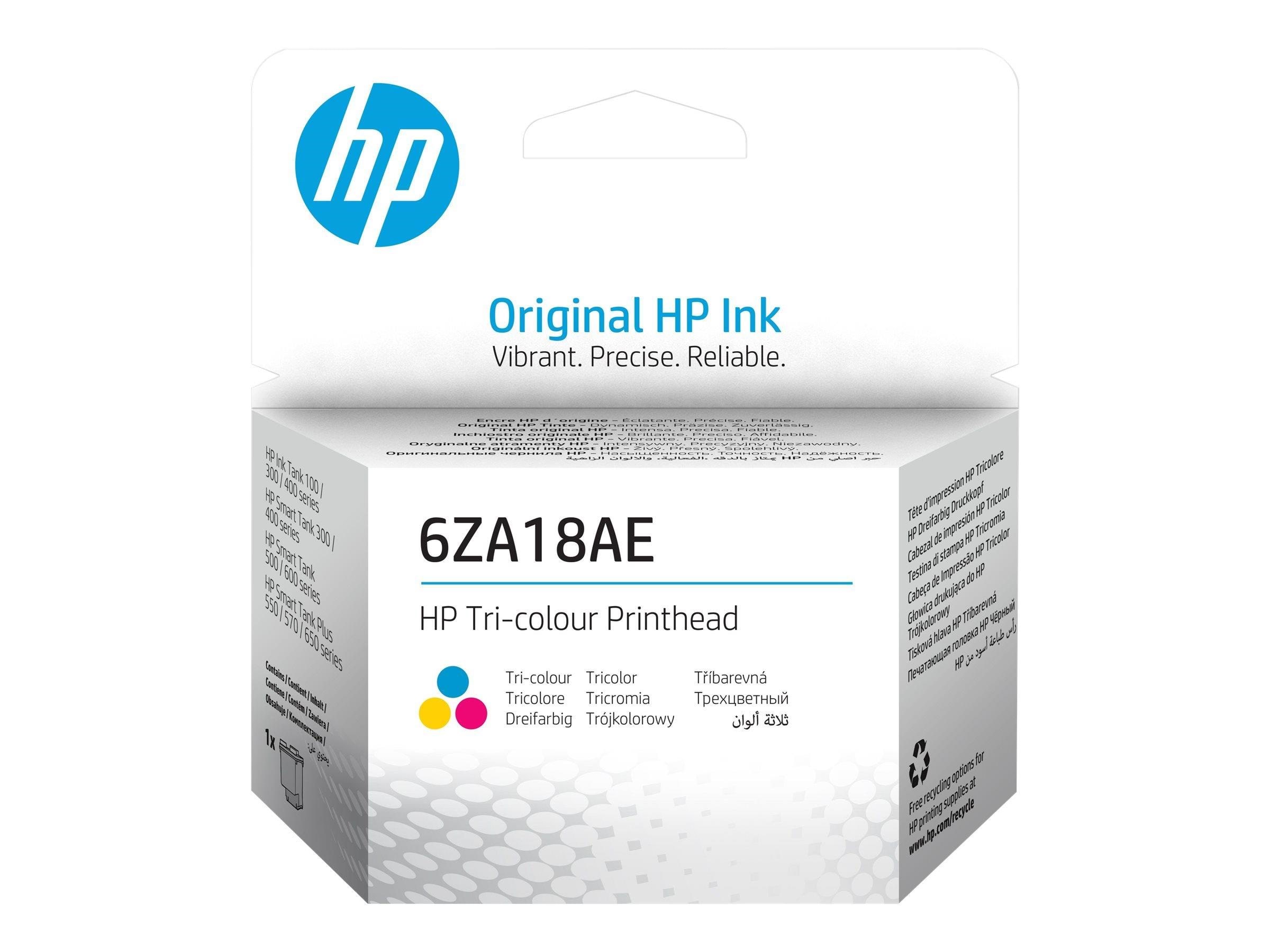HP 6ZA18æ / Tri-Color Printhead Printerpatron Og Toner Dye-based tricolor