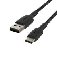 Belkin BoostCharge USB-A to USB-C Cable - Braided - 2m - Black Usb Kabel Sort CAB002BT2MBK