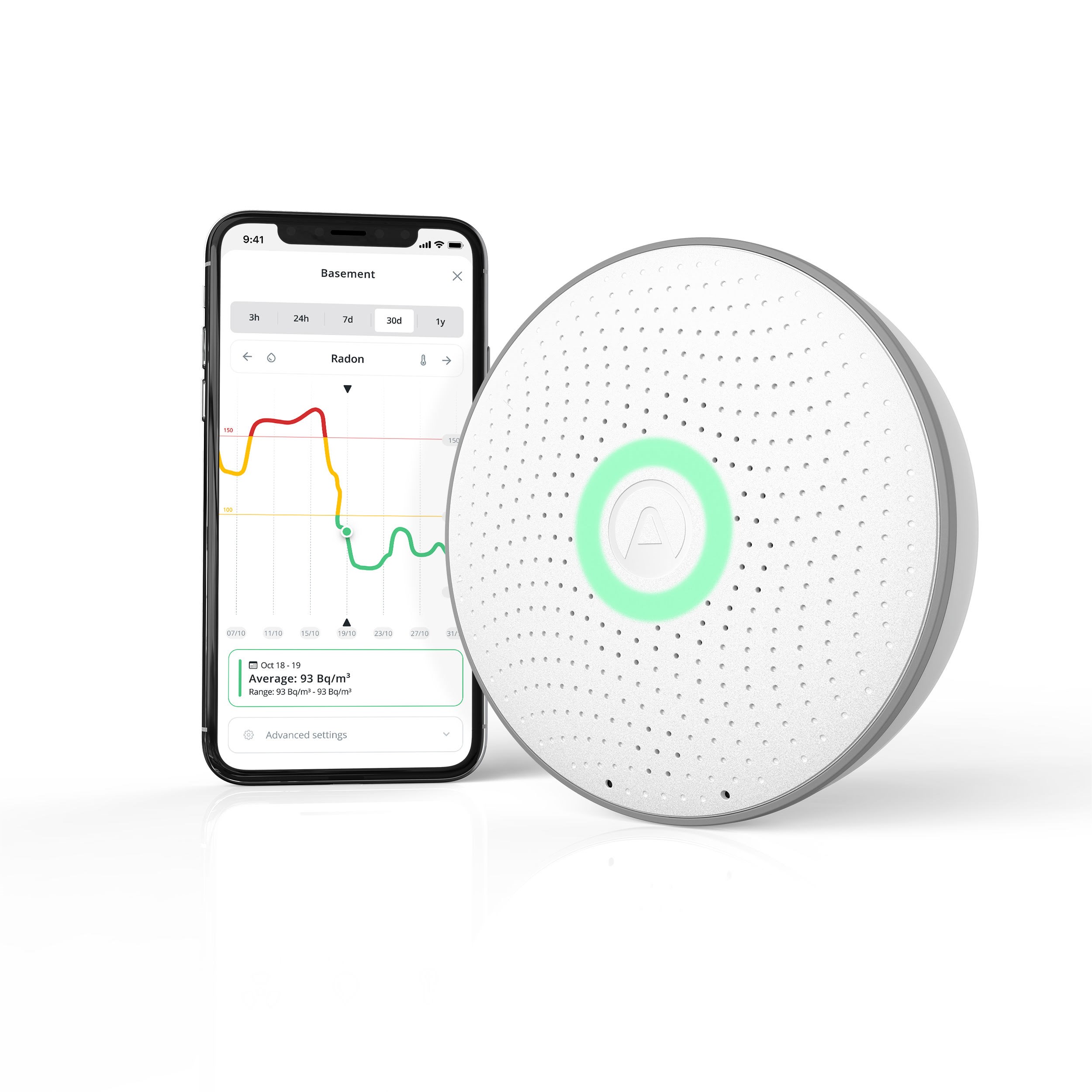Airthings Wave Radon - Radonmåler Smart Home 7090031109103