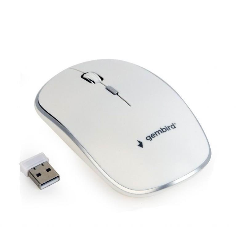 Gembird Wireless optical mouse 4B-01 - Mus - Optisk - 4 knapper - Hvid Mus MUSW-4B-01-W