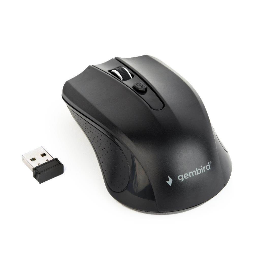 Gembird Wireless optical mouse 4B-04 - Mus - Optisk - 4 knapper - Sort Mus MUSW-4B-04