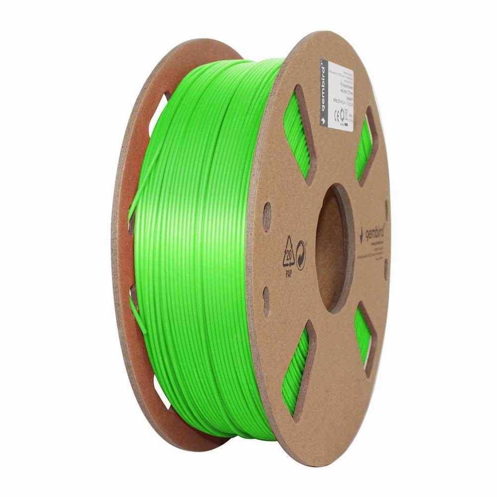 Gembird PLA+ filament - Grøn - 1.75mm ø - 1 kg 3d Filament 3DP-PLA+1.75-02-G