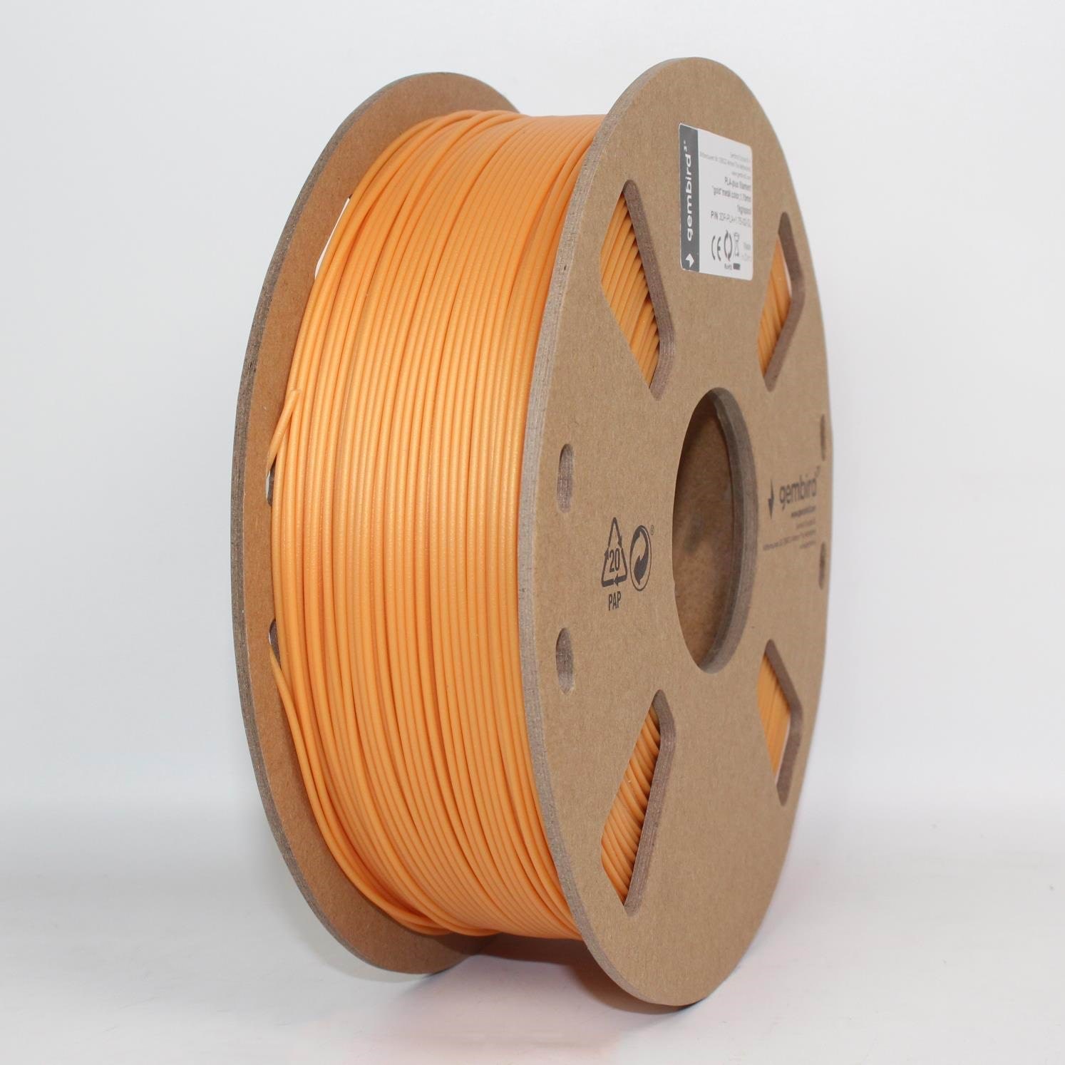 Gembird PLA+ filament - Orange - 1.75mm ø - 1 kg