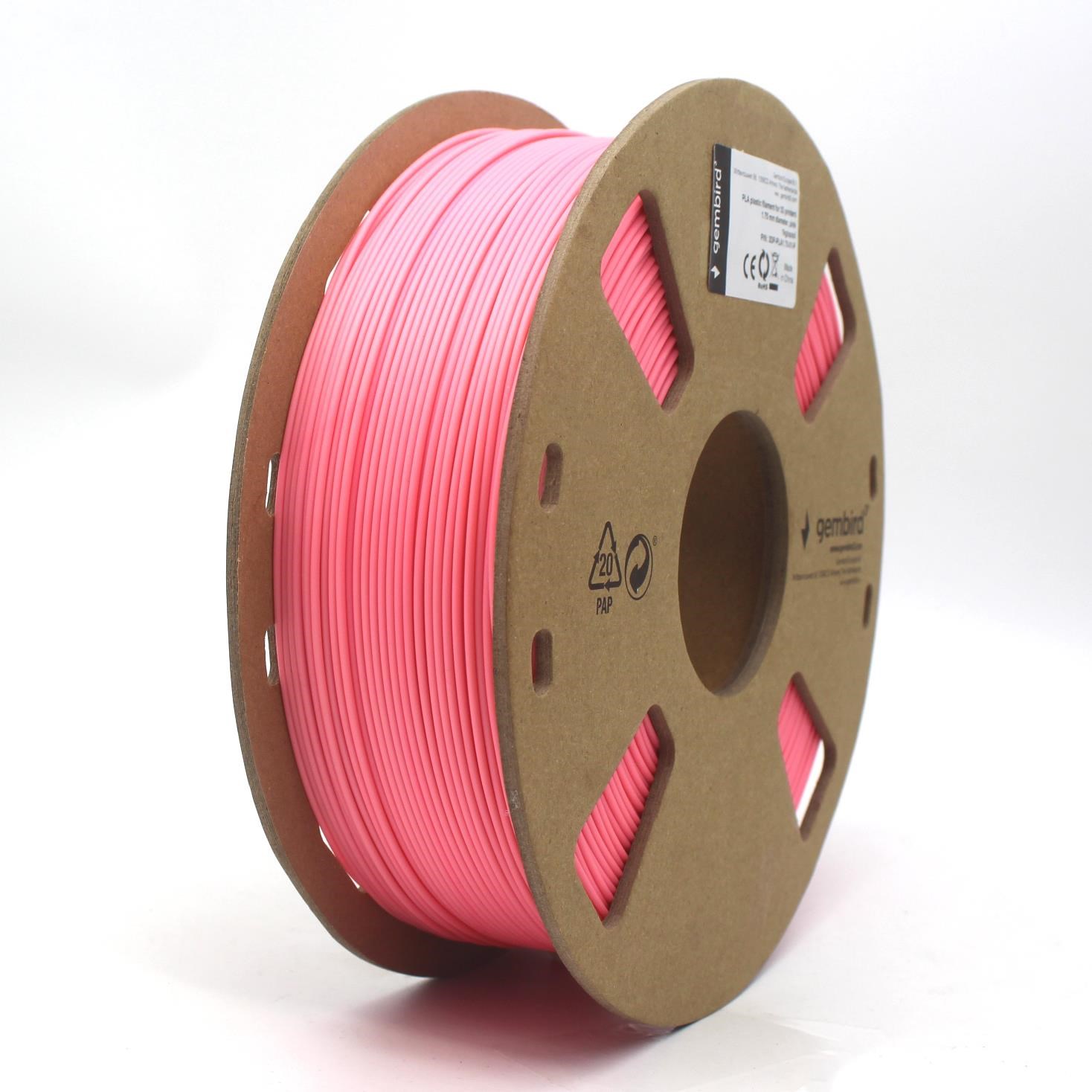 Gembird PLA filament - Rosa - 1.75mm ø - 1 kg 3d Filament 3DP-PLA1.75-01-P
