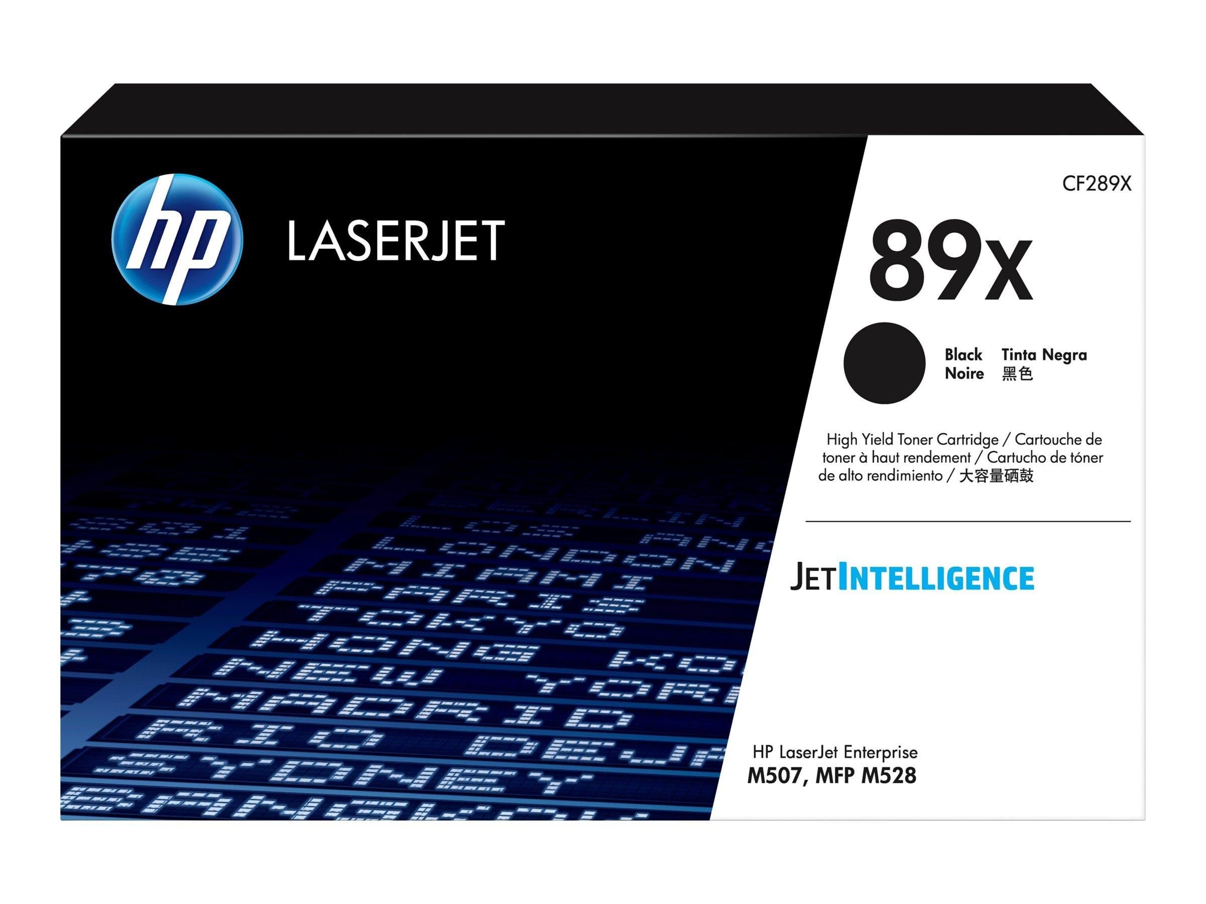 HP 89X / CF289X - High Capacity - Black Toner Printerpatron Og Toner Sort