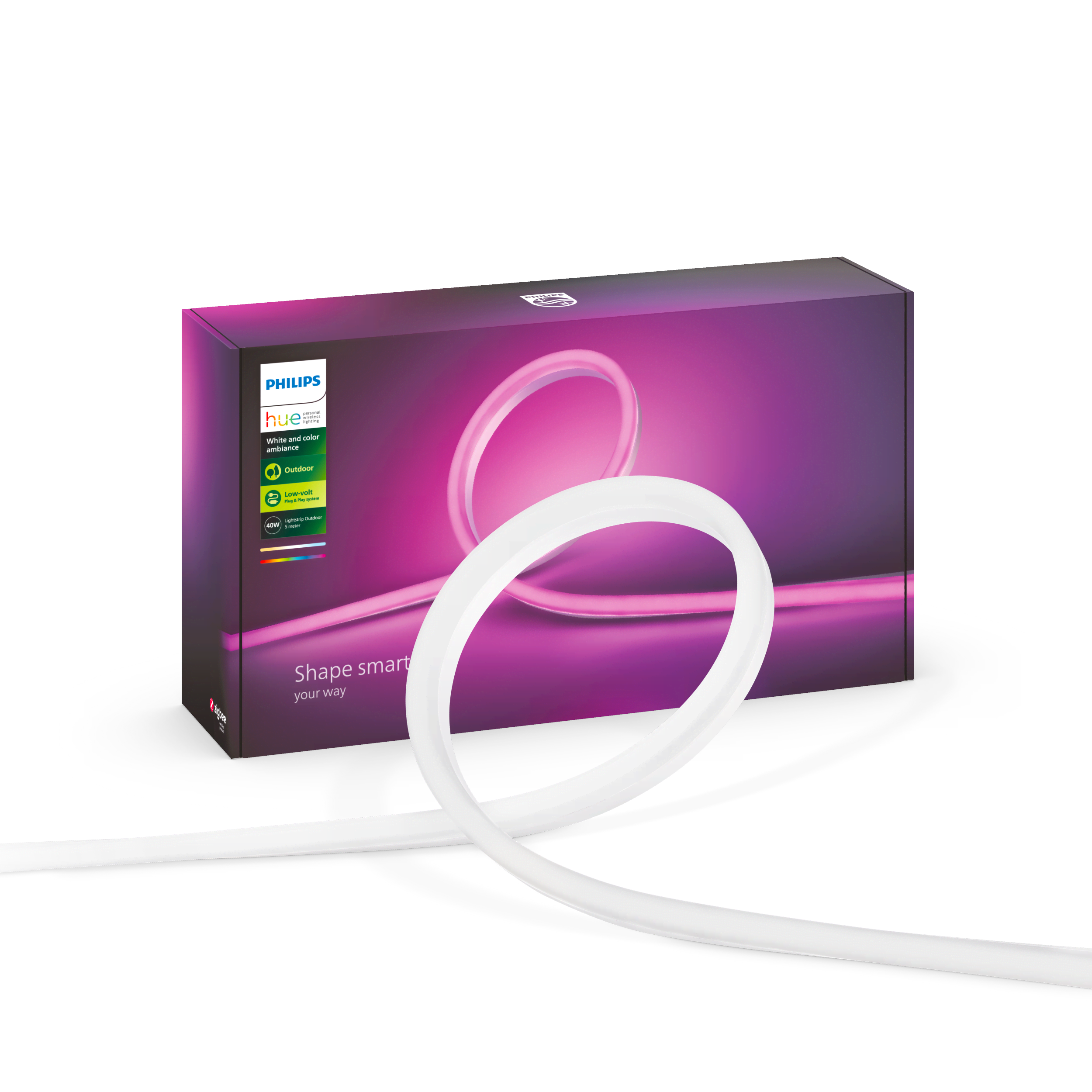Philips Hue Outdoor Lightstrip 5 meter — White and color ambiance Smart Home 929002289102