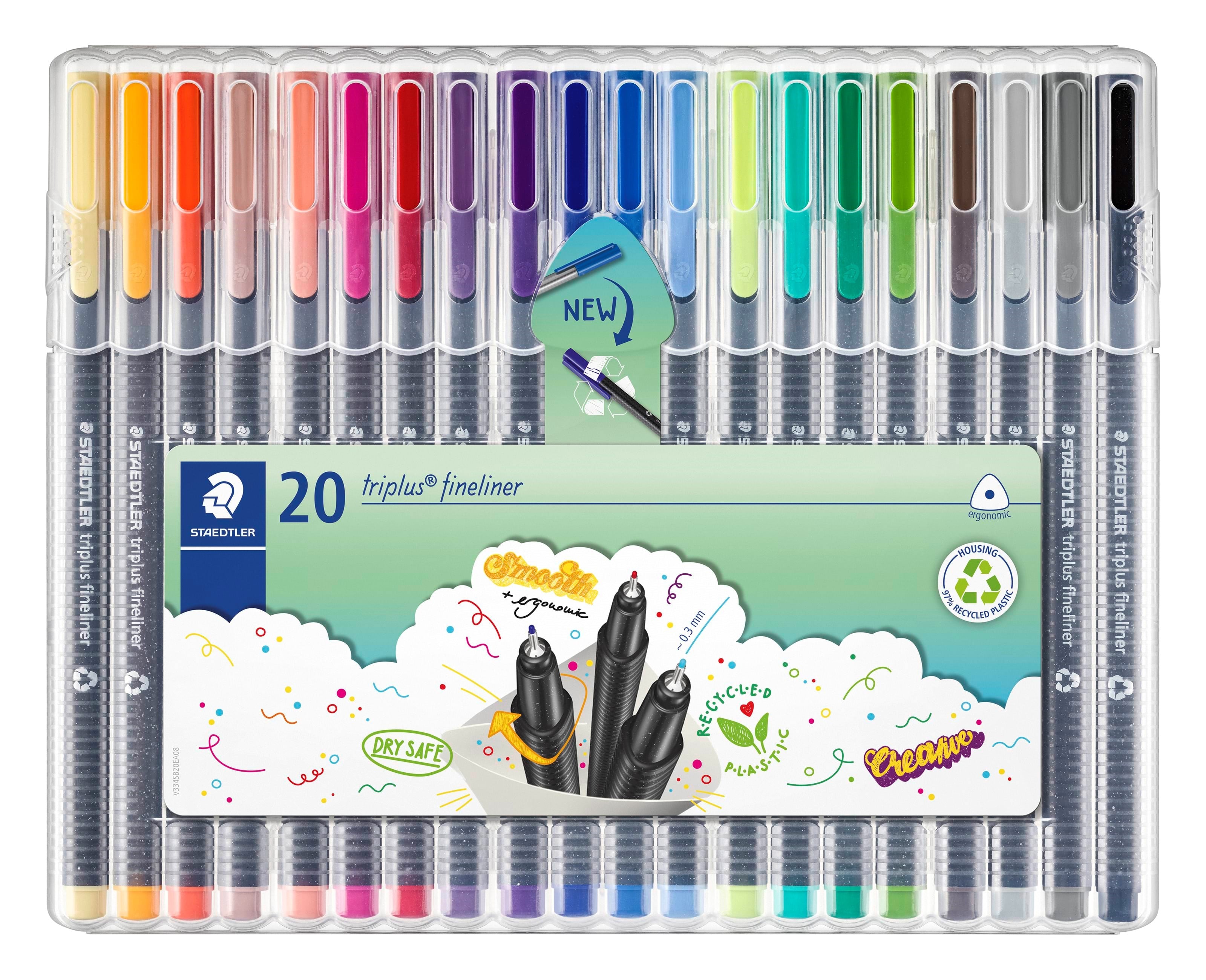 Staedtler Fineliner triplus, 20 ass. Tegneværktøj 334 SB20