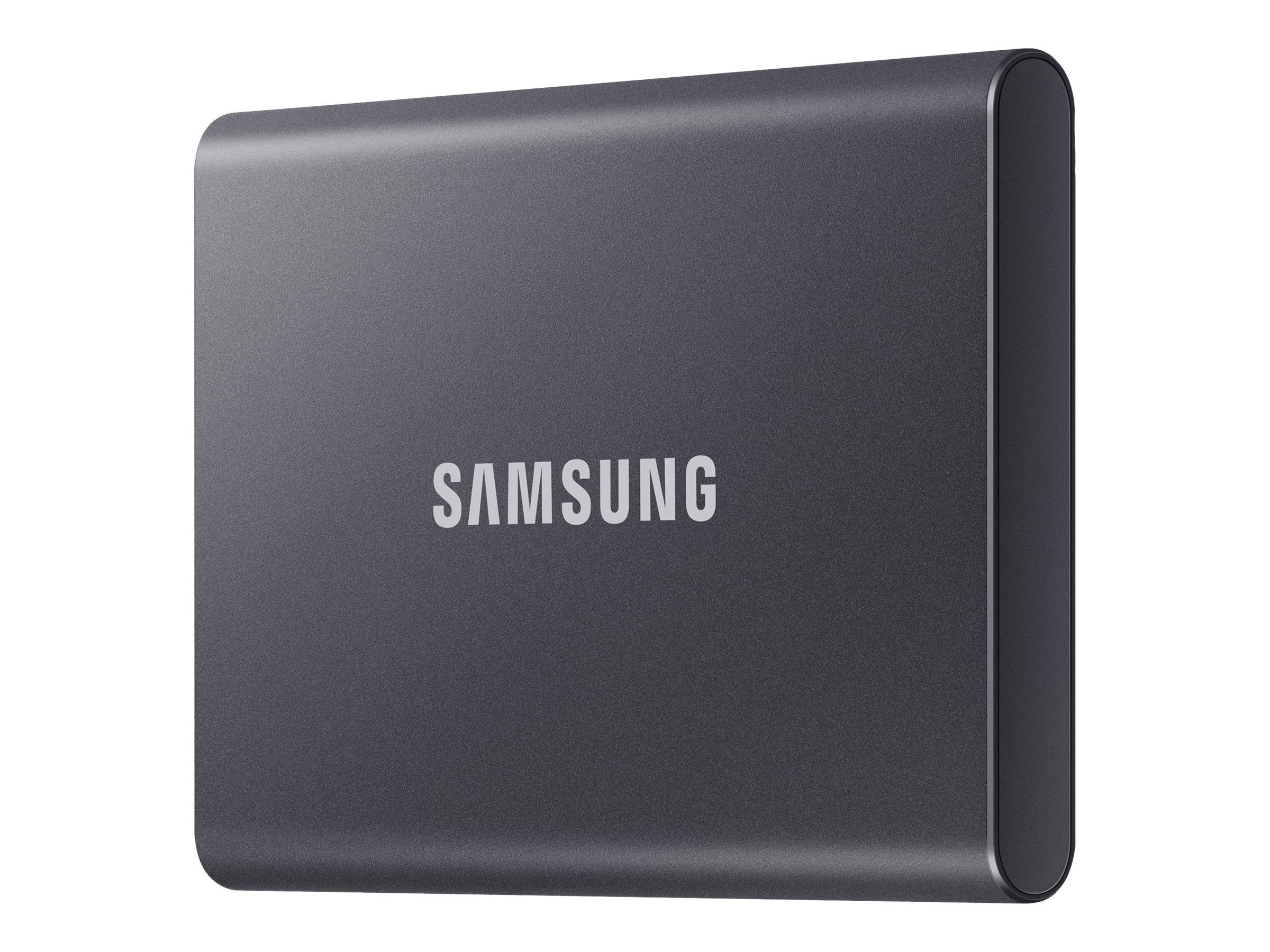 Samsung Portable SSD T7 - 1TB - Grå - Ekstern SSD - USB 3.2 Gen 2 Ssd Harddisk MU-PC1T0T/WW
