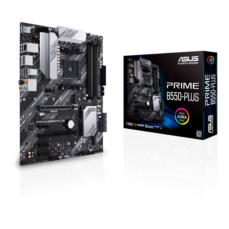 ASUS PRIME B550-PLUS Bundkort - AMD B550 - AMD AM4 - DDR4 RAM - ATX Bundkort 90MB14U0-M0EAY0