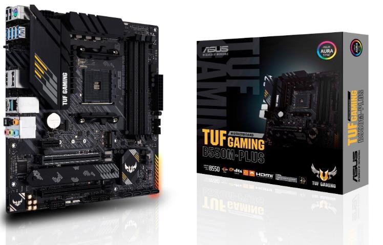 ASUS TUF GAMING B550M-PLUS Bundkort - AMD B550 - AMD AM4 - DDR4 RAM - Micro-ATX Bundkort 90MB14A0-M0EAY0