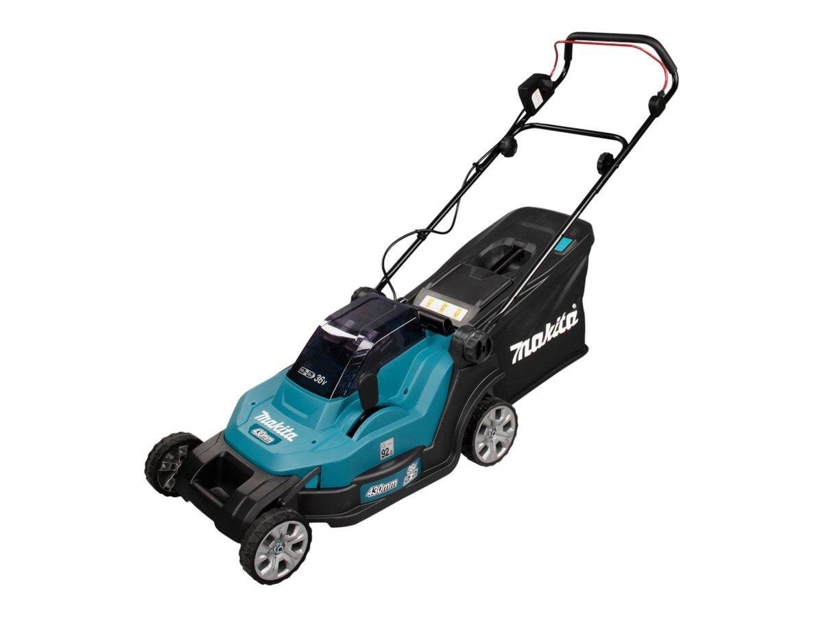 Makita Akkuplæneklipper Plæneklipper DLM432PT2 med 2 x 18V 5,0 At batterier og lynlader