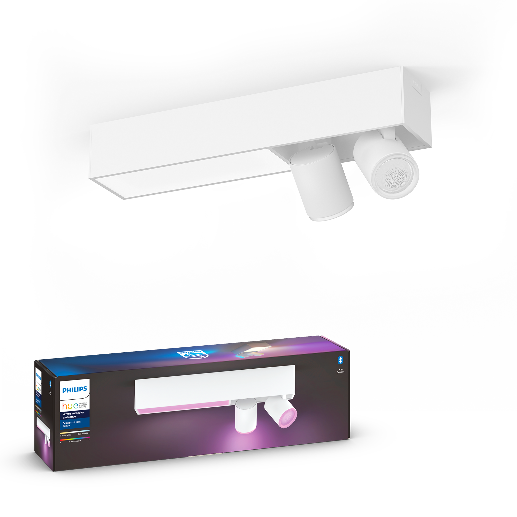 Philips Hue Centris 2x5.7W Spots - Hvid Smart Home 929003808501