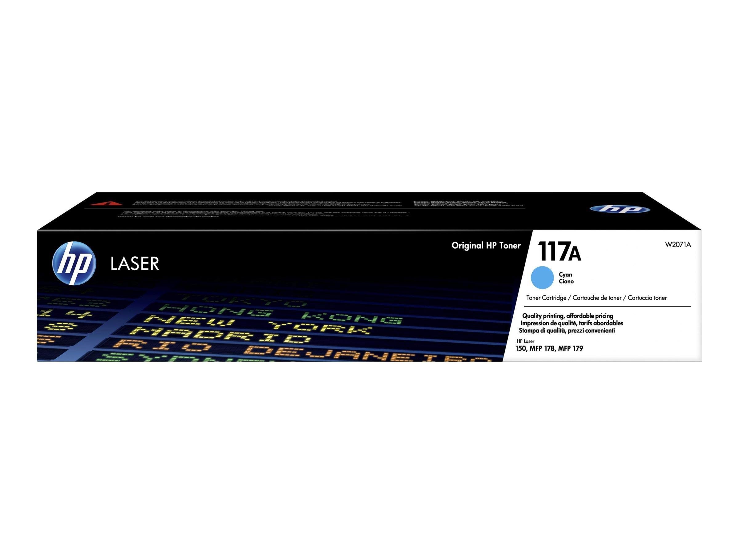 HP 117A / W2071A Cyan Toner Printerpatron Og Toner