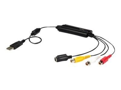 StarTech.com USB Video Capture Adapter - S Video / Composite to USB 2.0 Video Capture Cable with TWAIN Support - Analog to Digital Converter - Windows