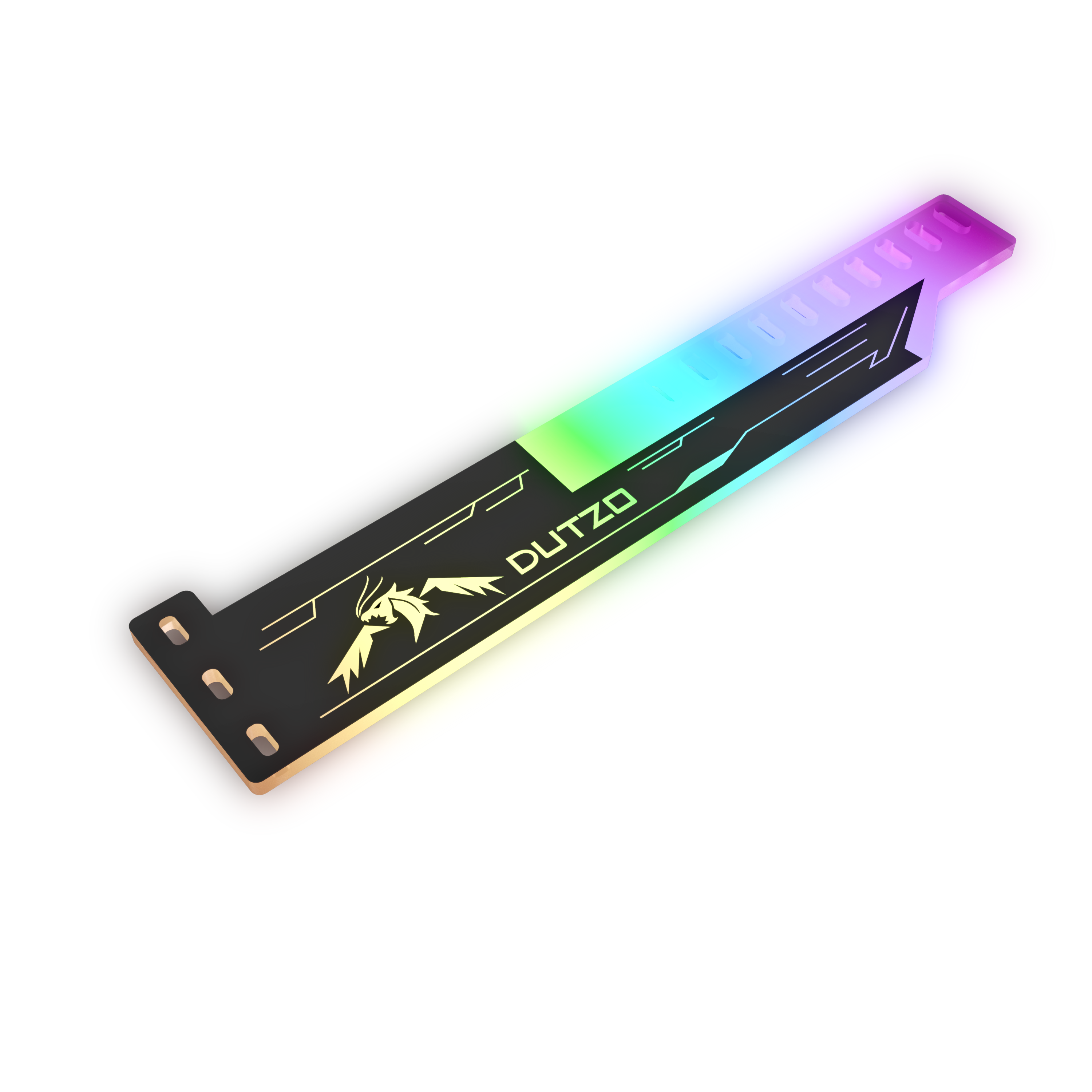 DUTZO Anti-sag bracket for graphics cards - ARGB Kabinet Tilbehør D-VGA_Bracket_RGB