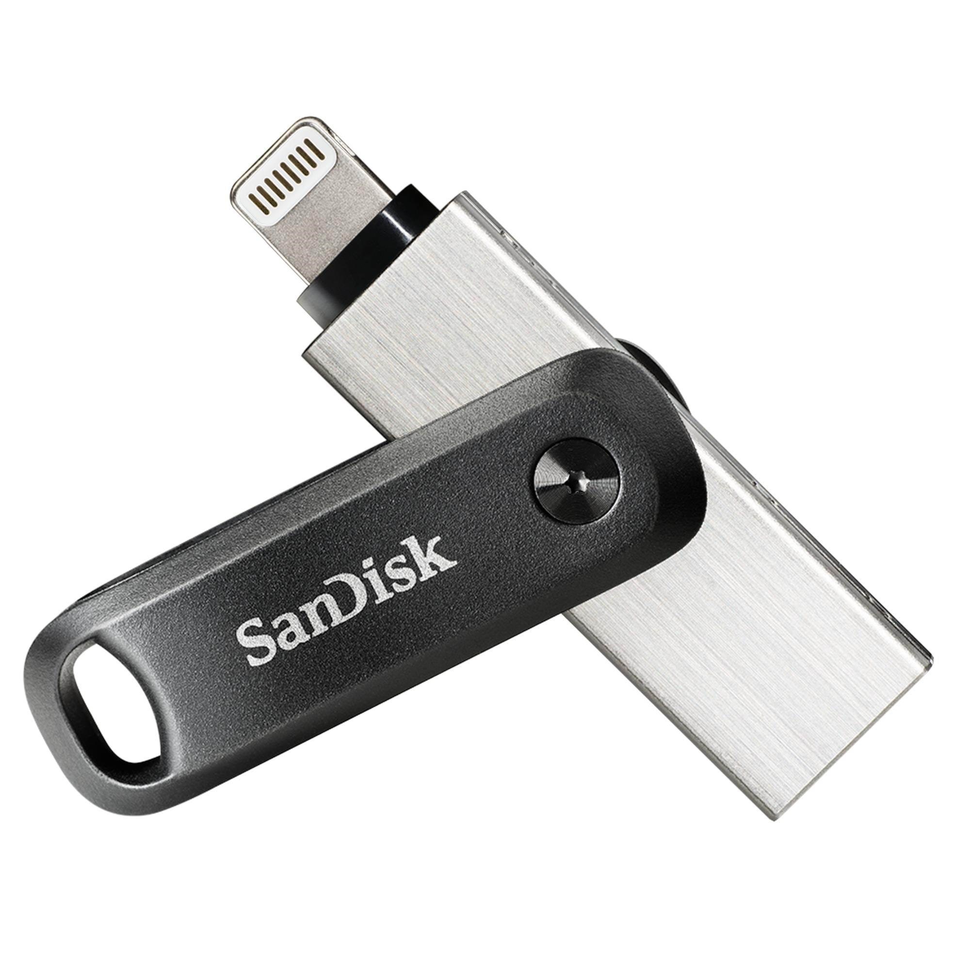 SANDISK iXpand Go - 64GB - USB Stick Usb Stick Sort SDIX60N-064G-GN6NN