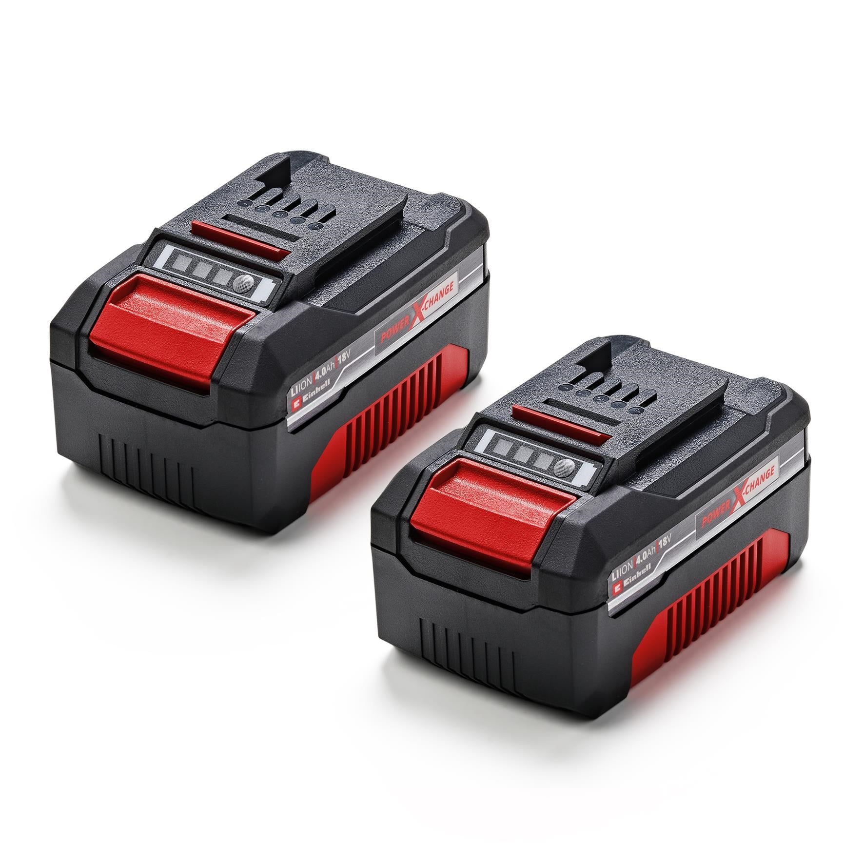 Einhell Power-X-Change twinpack batteri 2x18V/4,0Ah Akku Lader 4511489