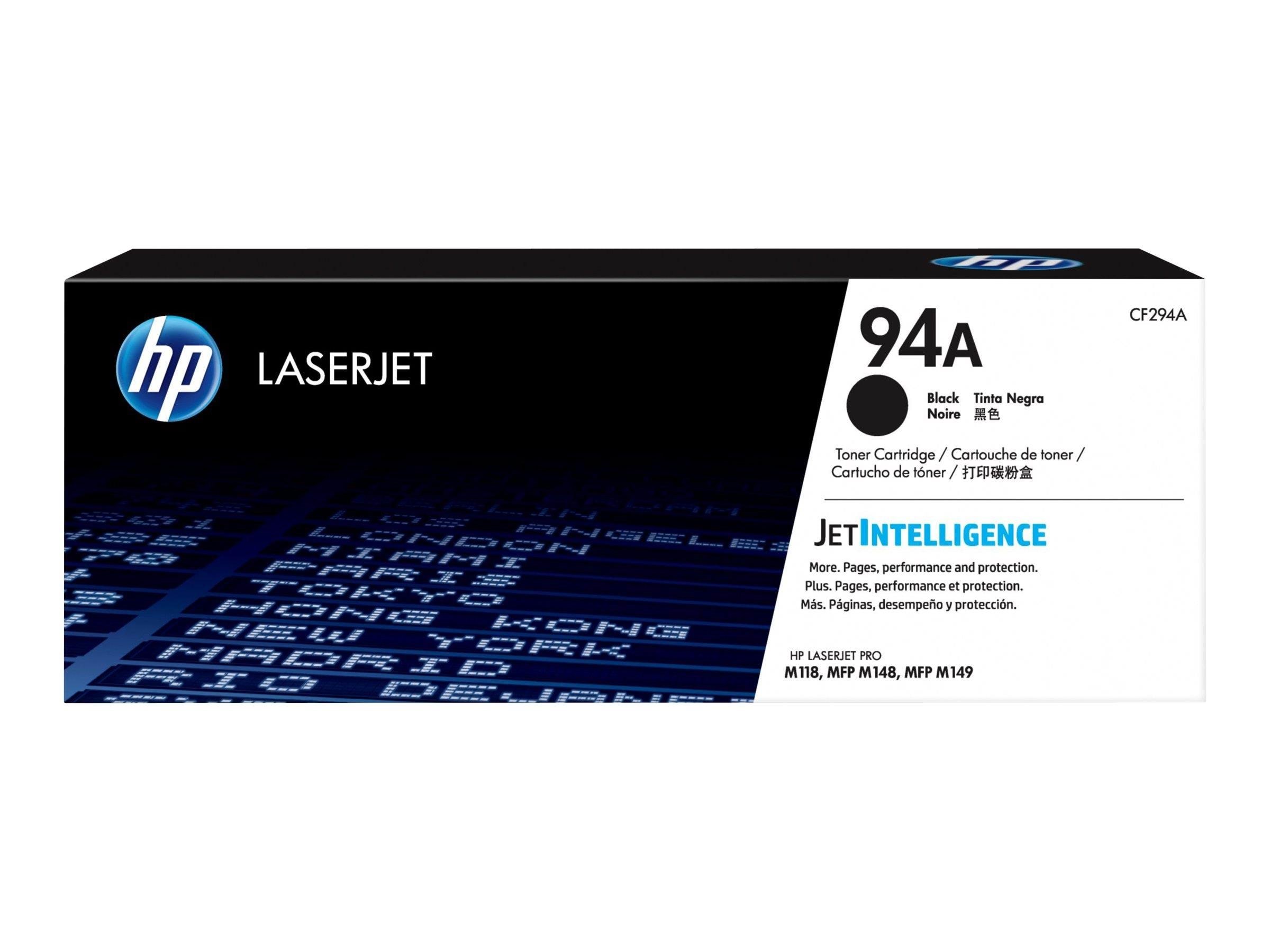 HP 94A / CF294A Black Toner Printerpatron Og Toner Sort