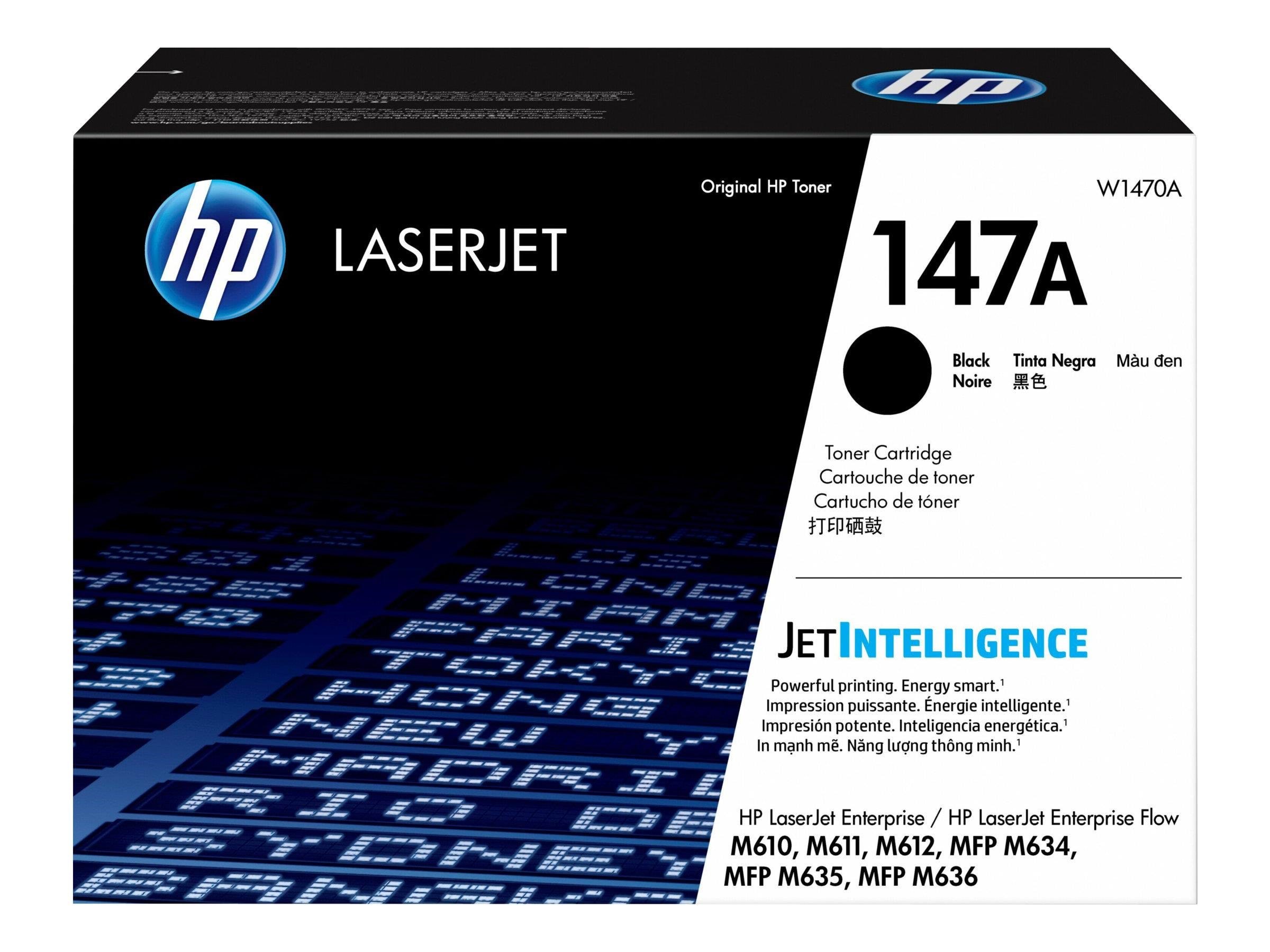 HP 147A / W1470A Black Toner Printerpatron Og Toner Sort
