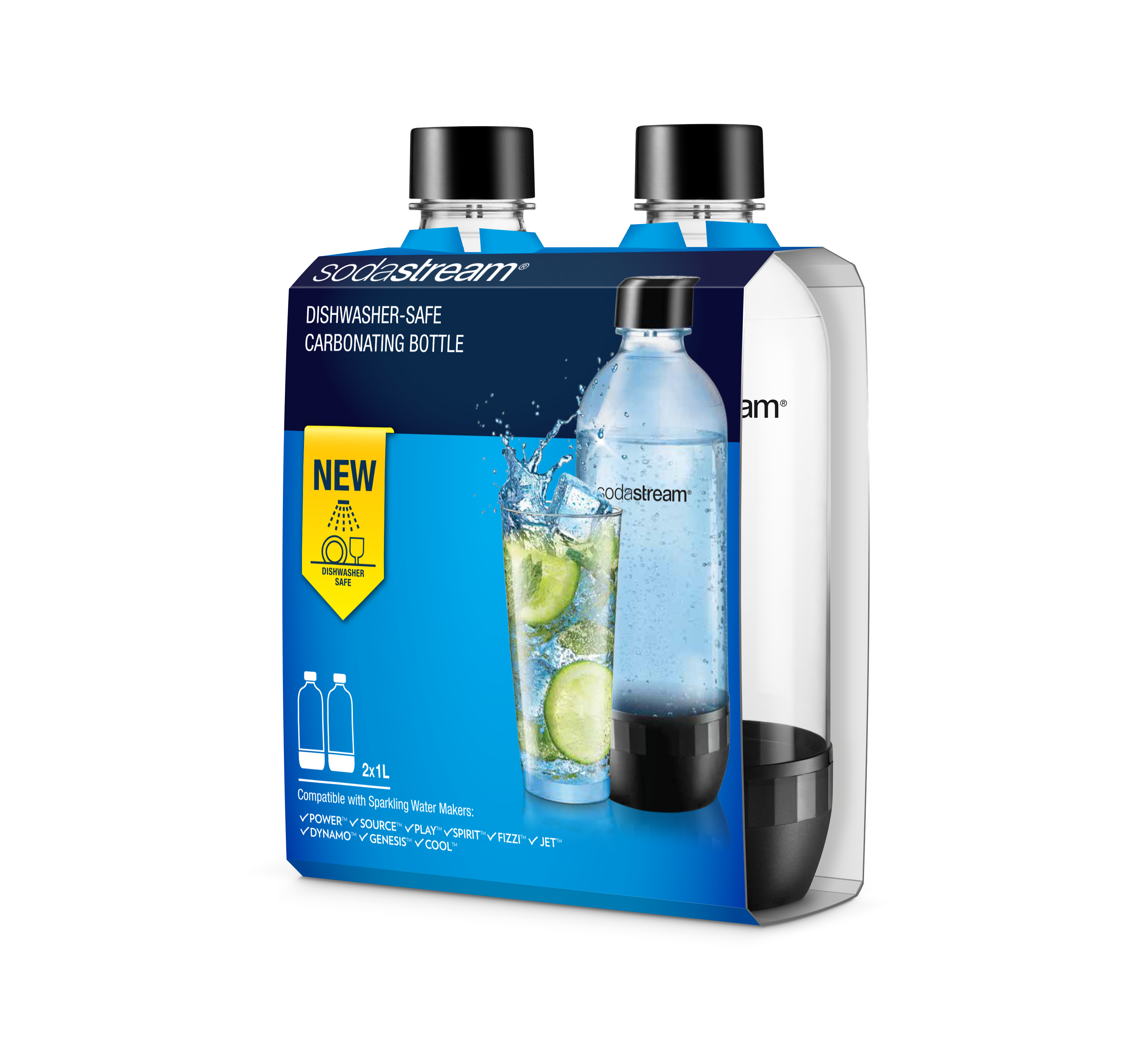 Sodastream 1 liter bottle duopack DWS Sodavandsmaskine 3000242