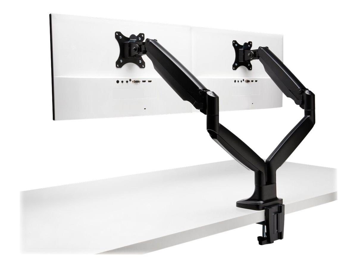 Kensington SmartFit One-Touch højdejusterbar dobbelt monitorarm Sort Skærmholder K59601WW