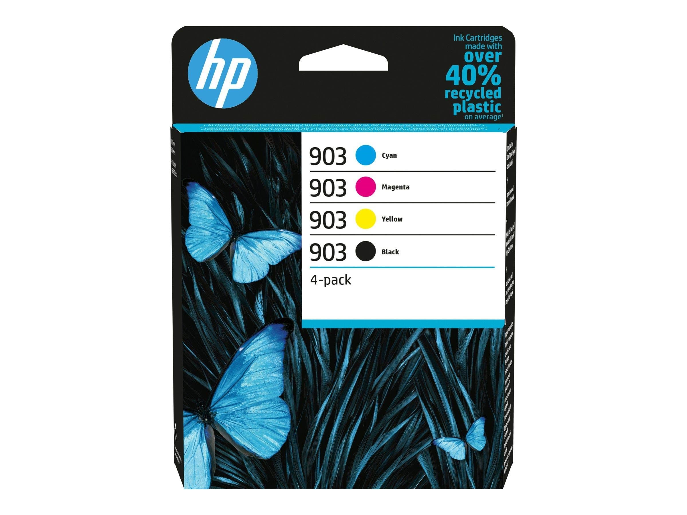 HP 903 / 6ZC73æ 4-Pack (Black Yellow Cyan Magenta) Ink Printerpatron Og Toner