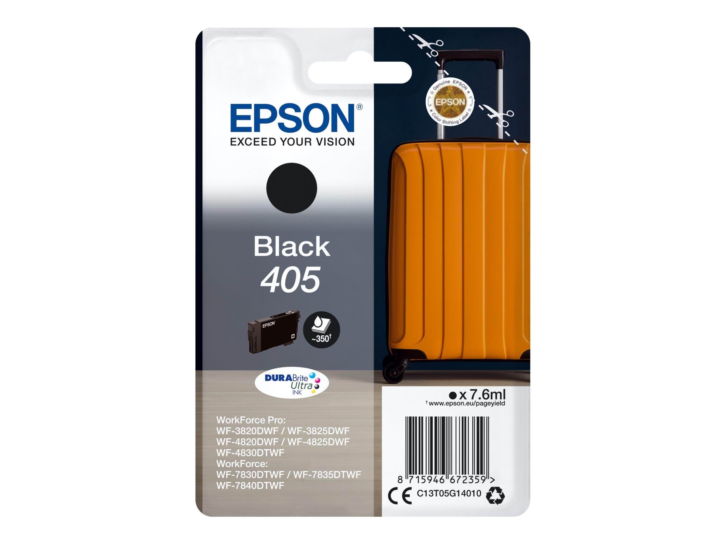 Epson 405 Black Ink Printerpatron Og Toner Sort C13T05G14010