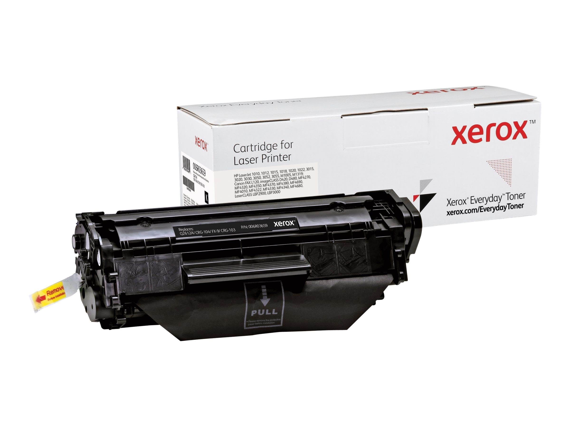 Xerox 006R03659 / Alternative to HP 12A / Q2612A Canon FX-9 - Canon CRG-104 - Canon CRG-103 Black Toner Printerpatron Og Toner Sort