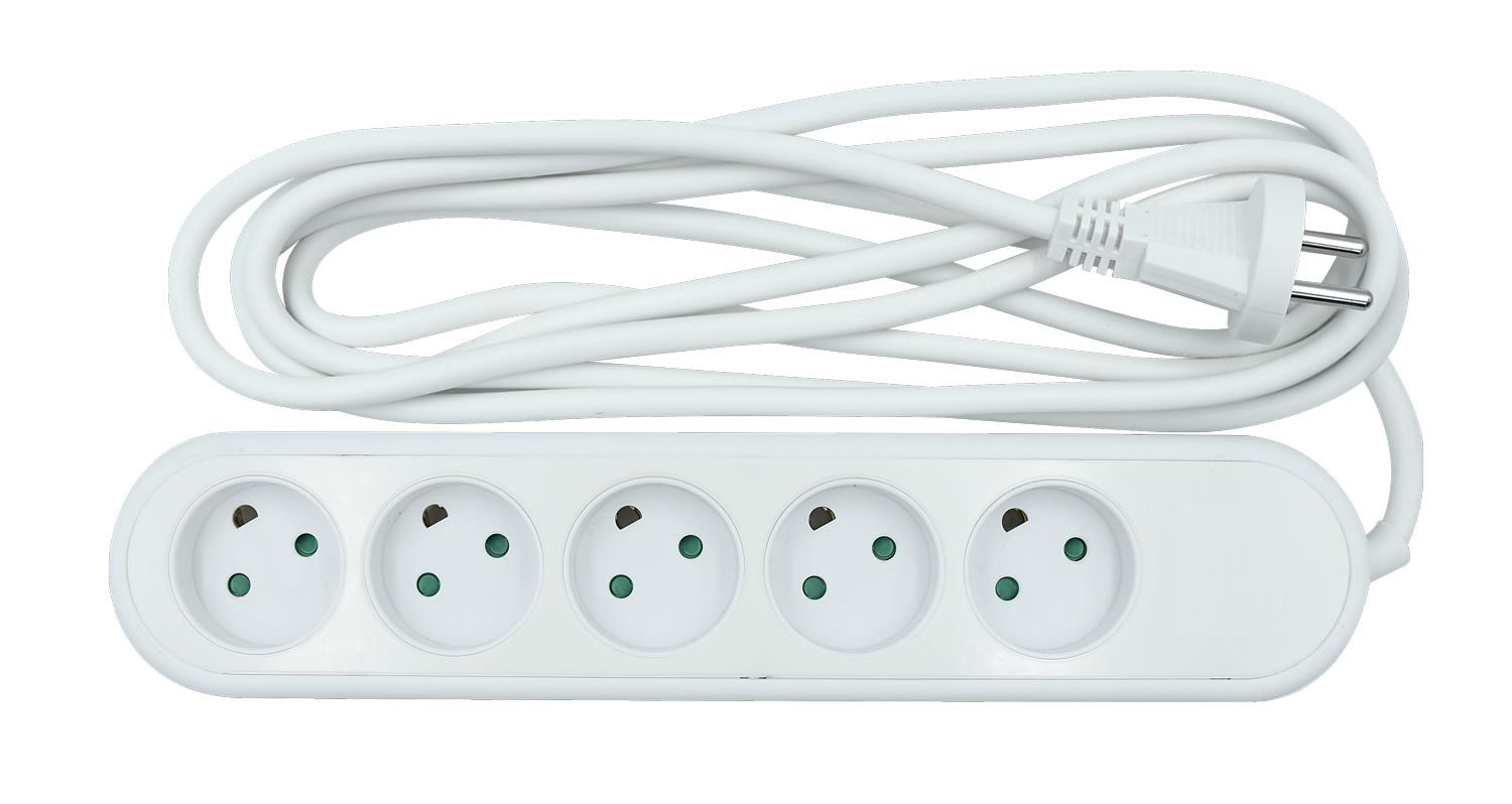 Nordic Quality Power 5-way socket w/dummyhole (D). Strømforsyning - ATX - 80 Plus