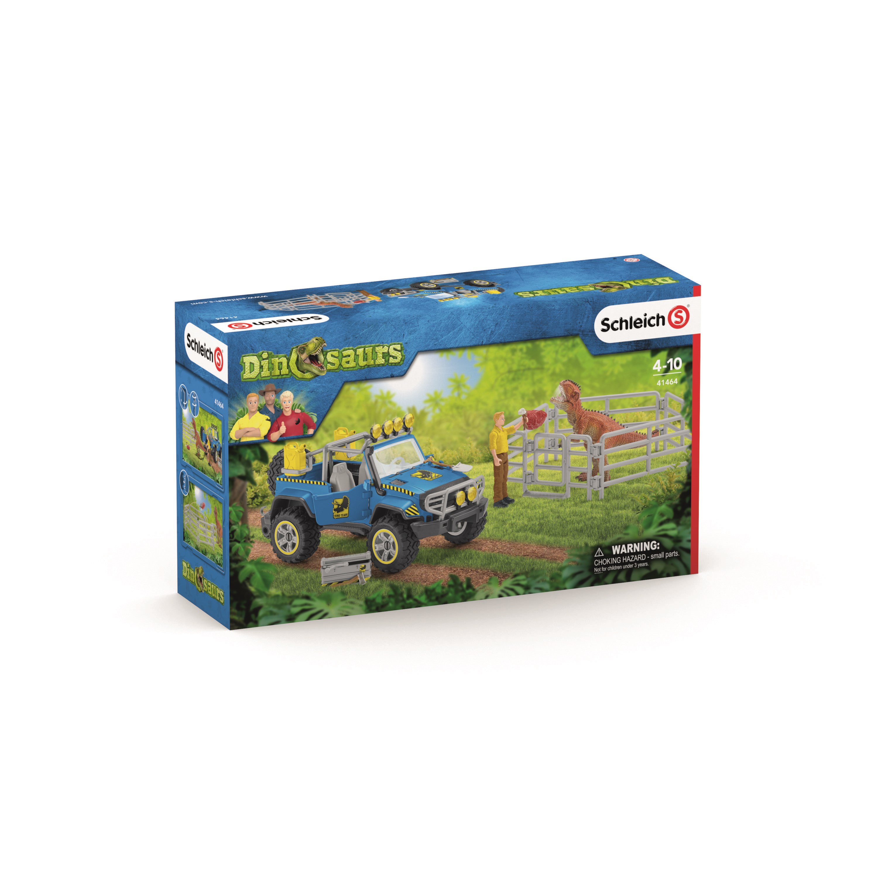 Schleich Off-road vehicle with dino outpost Legetøj 41464