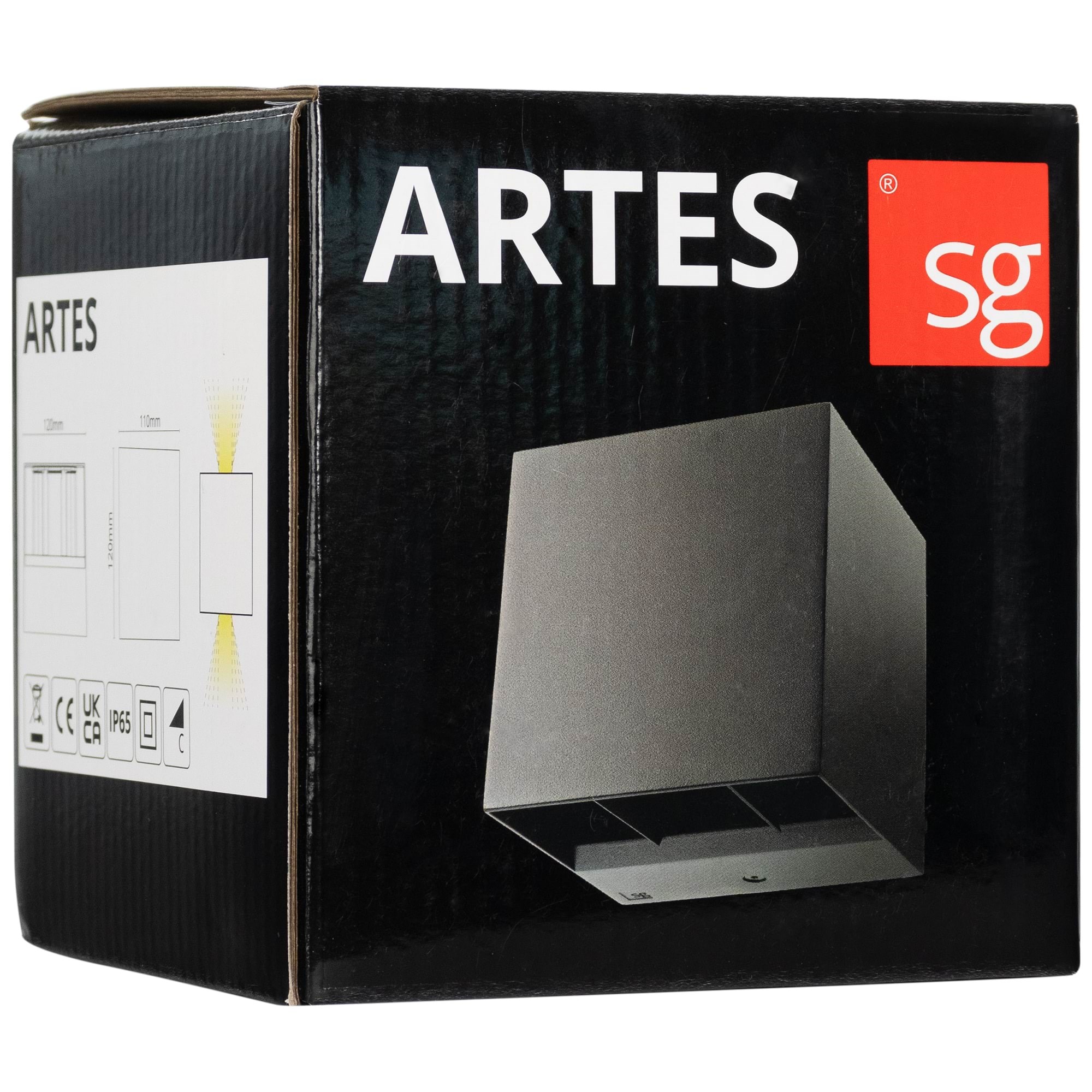 SG Armaturen Artes udendørs væglampe 8W LED 3000K, grafit Lampe 641704