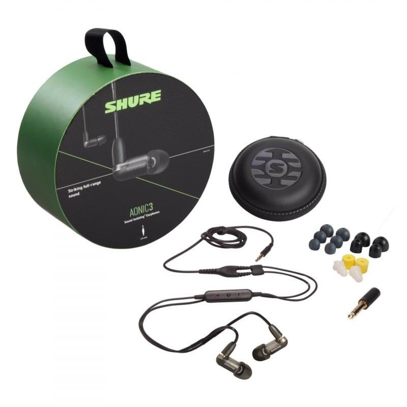 Shure AONIC 3 - Black Hovedtelefoner Og Headset Sort SE31BABKUNI-EFS