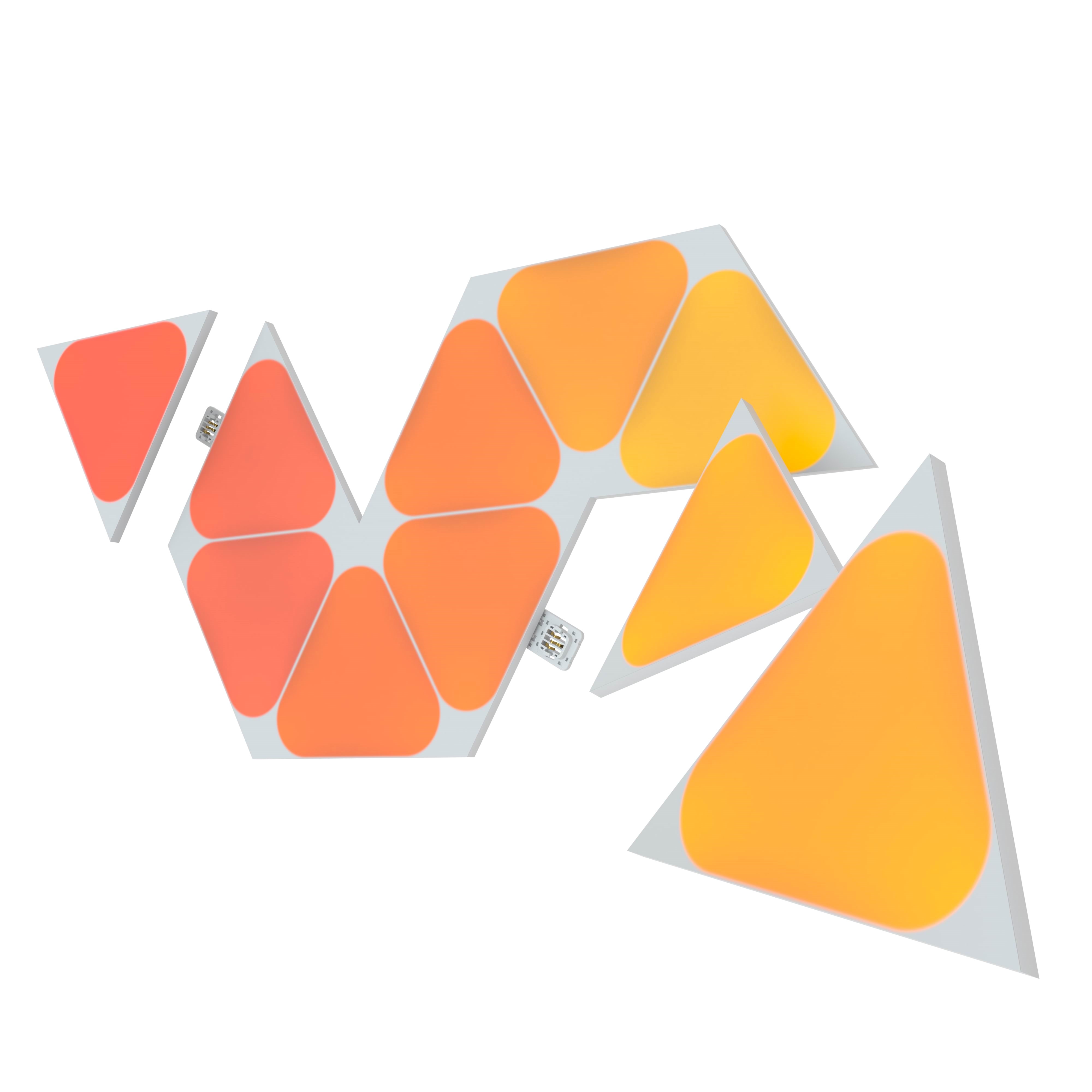 Nanoleaf Shapes - Triangles Mini Expansion Pack - 10 Panels Smart Home NL48-1001TW-10PK