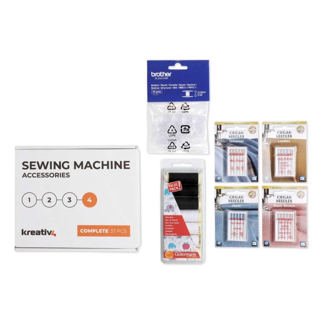 Kreativ4 Sewing Machine Accessories - COMPLETE 37 PCS Symaskine
