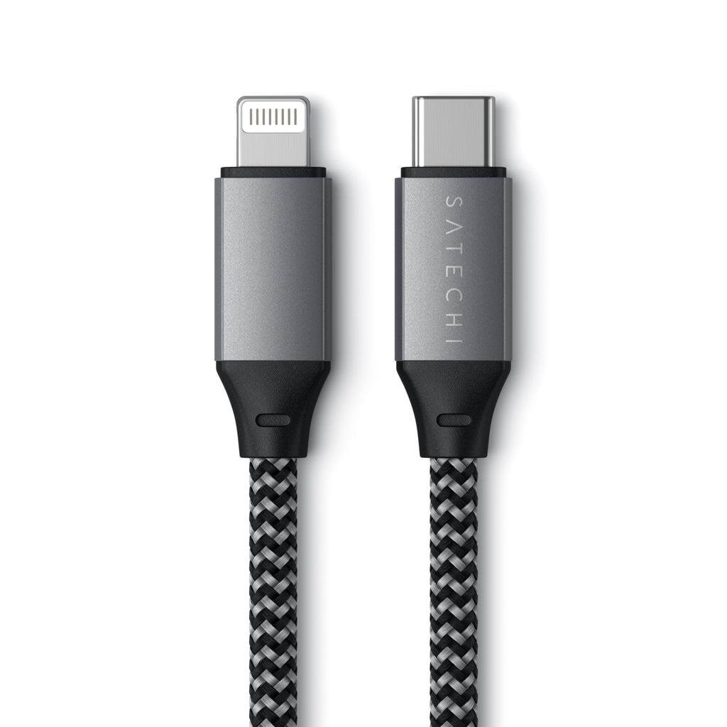 Satechi USB-C to Lightning Cable - 25cm Usb Kabel Sort ST-TCL10M