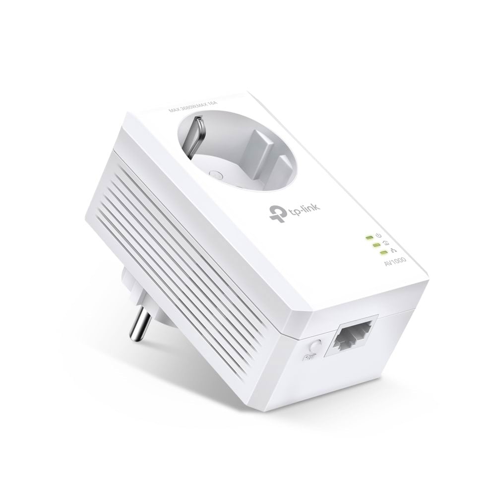 TP-Link Powerline TL-PA7017P AV1000 Gigabit Passthrough Powerline Adapter Homeplug / PowerLine Homeplug Powerline