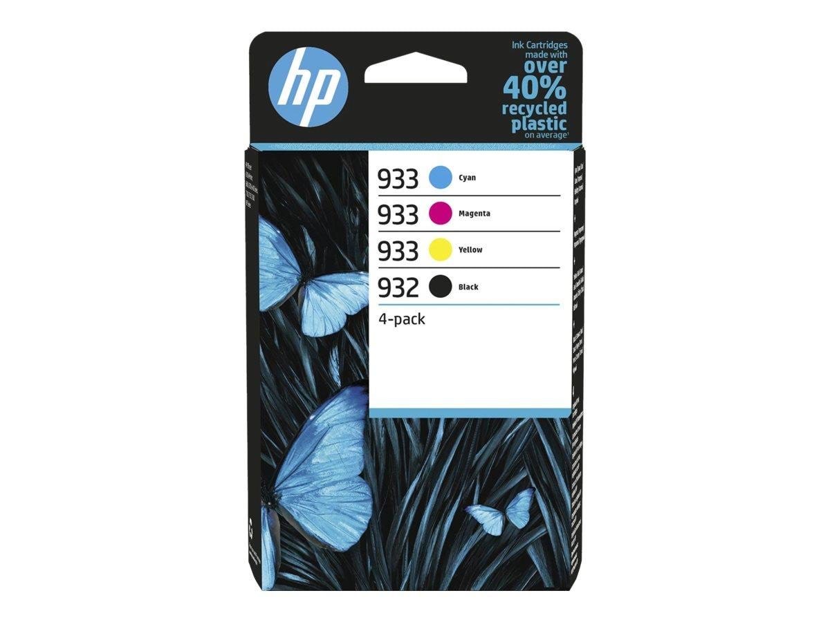 HP 932 / 6ZC71AE 4-Pack Color Ink Printerpatron Og Toner Color (cyan, magenta, yellow, black, black)