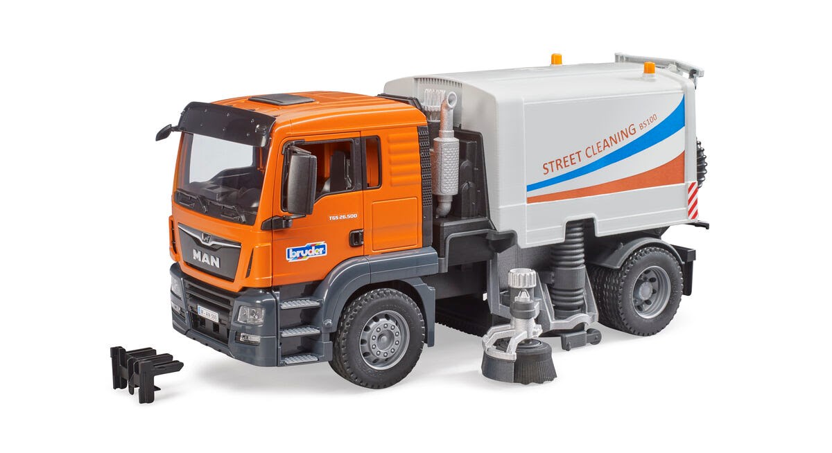 Bruder MAN TGS Gadefejemaskine legetøj Legetøjsbil 03780