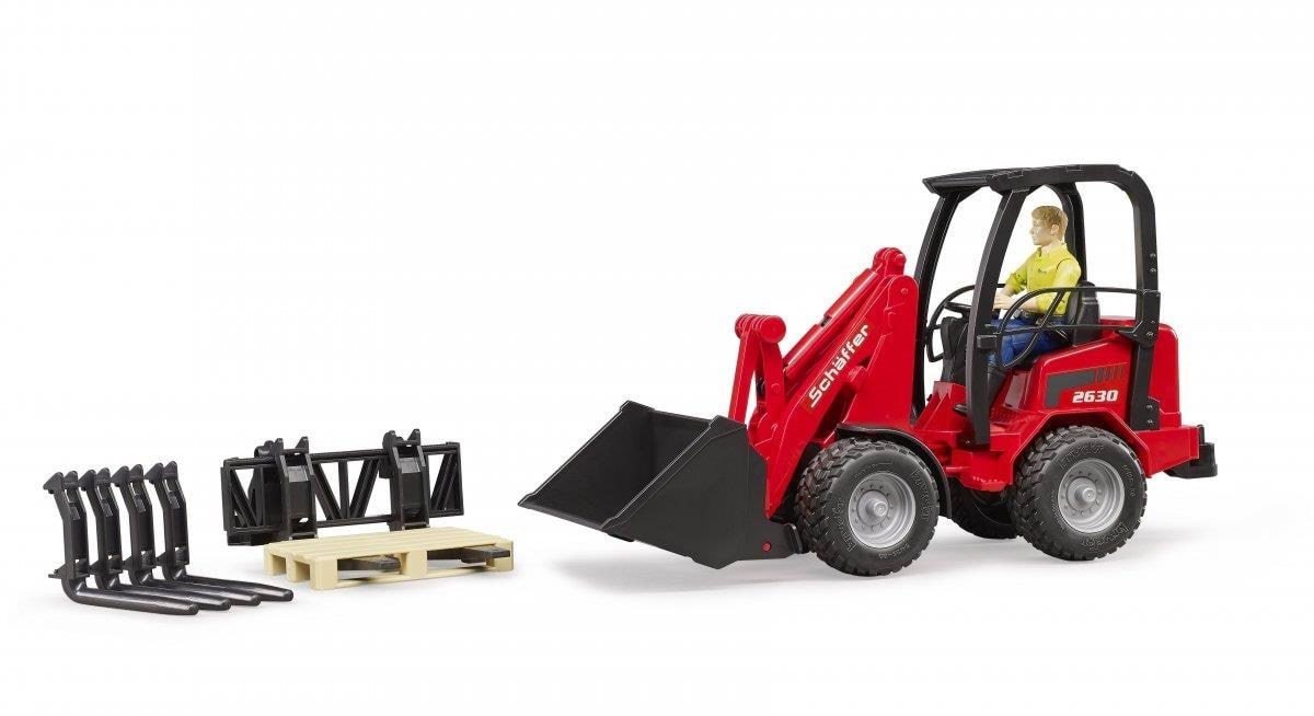 Bruder Schäffer Compact loader 2630 with figure and accessories Legetøjsbil 02191