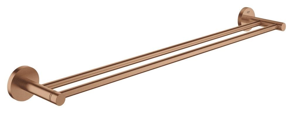 Grohe essentials double towel bar 600 mm brushed warm sunset Badeværelsestilbør 40802DL1