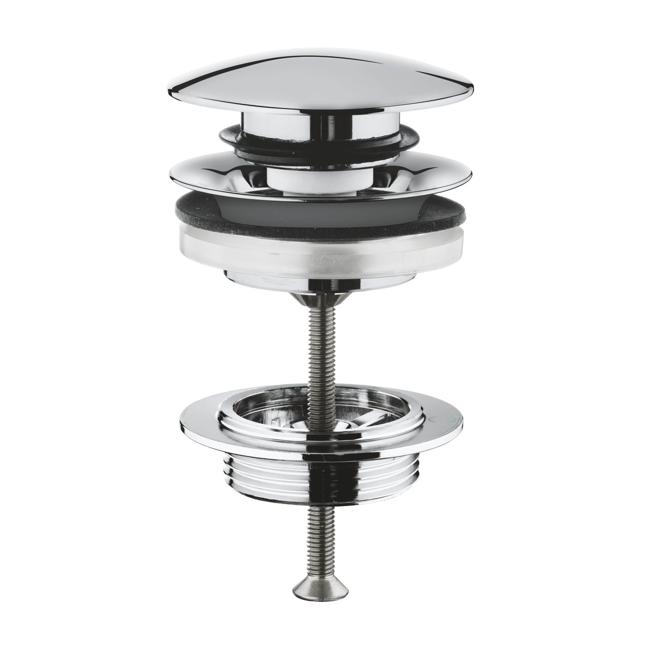 Grohe bundventil med push-open, 1 1/4", krom Armatur Tilbehør 65807000
