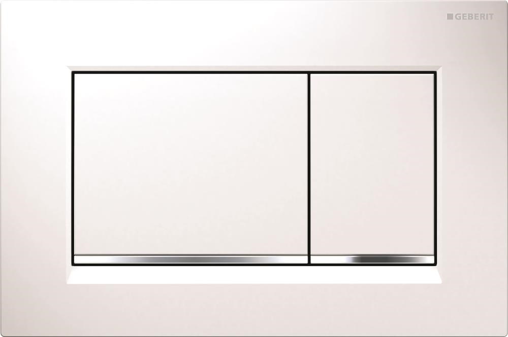 Geberit betjeningsplade sigma20 hvid/blankkrom/hvid Installationssystem 115.883.KJ.1