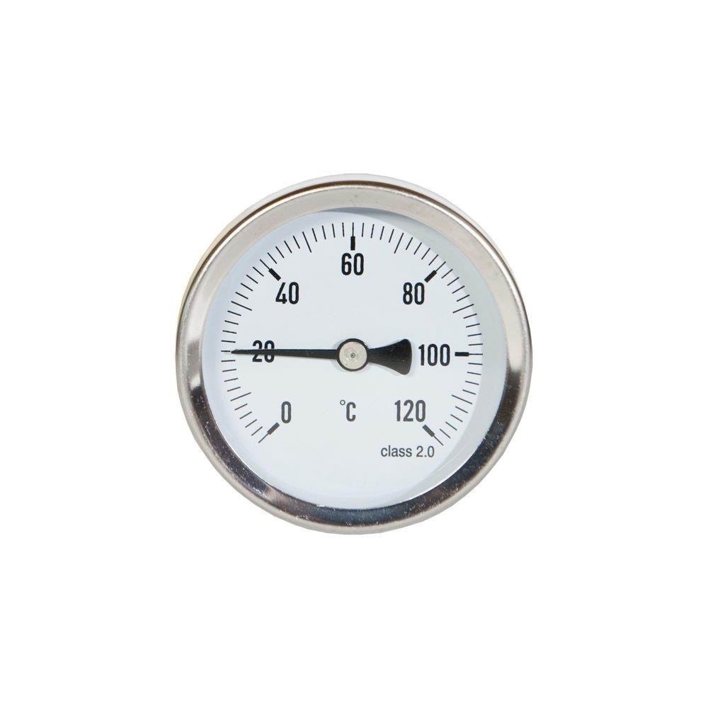 Erik Færgemann Skivetermometer ø63 1/2x40 mm 0-120°c Måleinstrument 480601-004