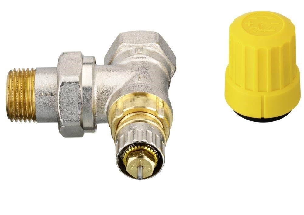 Danfoss RA-U 15 ventilhus vinkelløbende 1/2" Radiator 013G3233