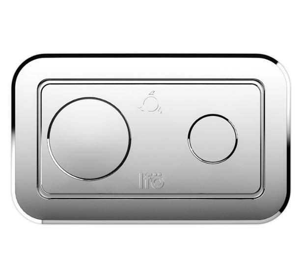 Ifö spira/spira art trykknap blank krom Toilet Z97251