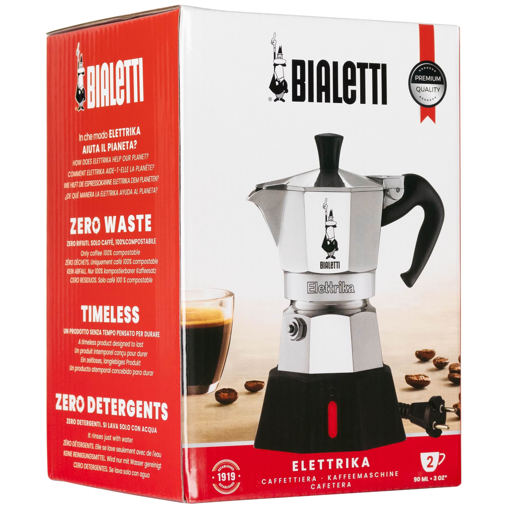 Bialetti Moka Travel 2 cups Kaffemaskine Sølv 7290